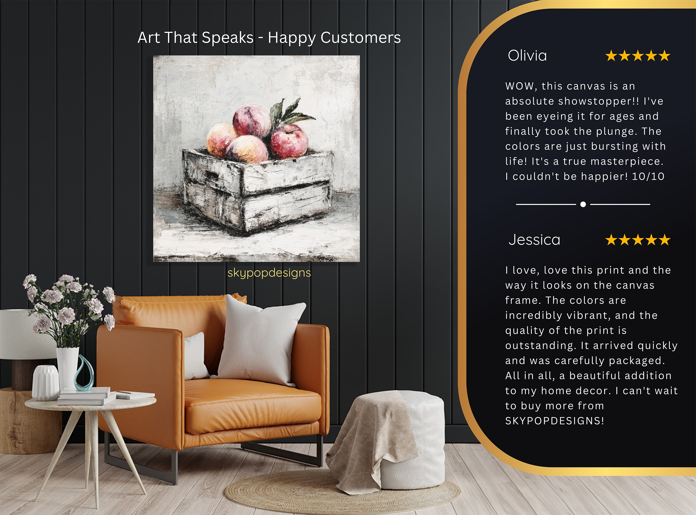 8.jpg Rustic Peach Crate Art