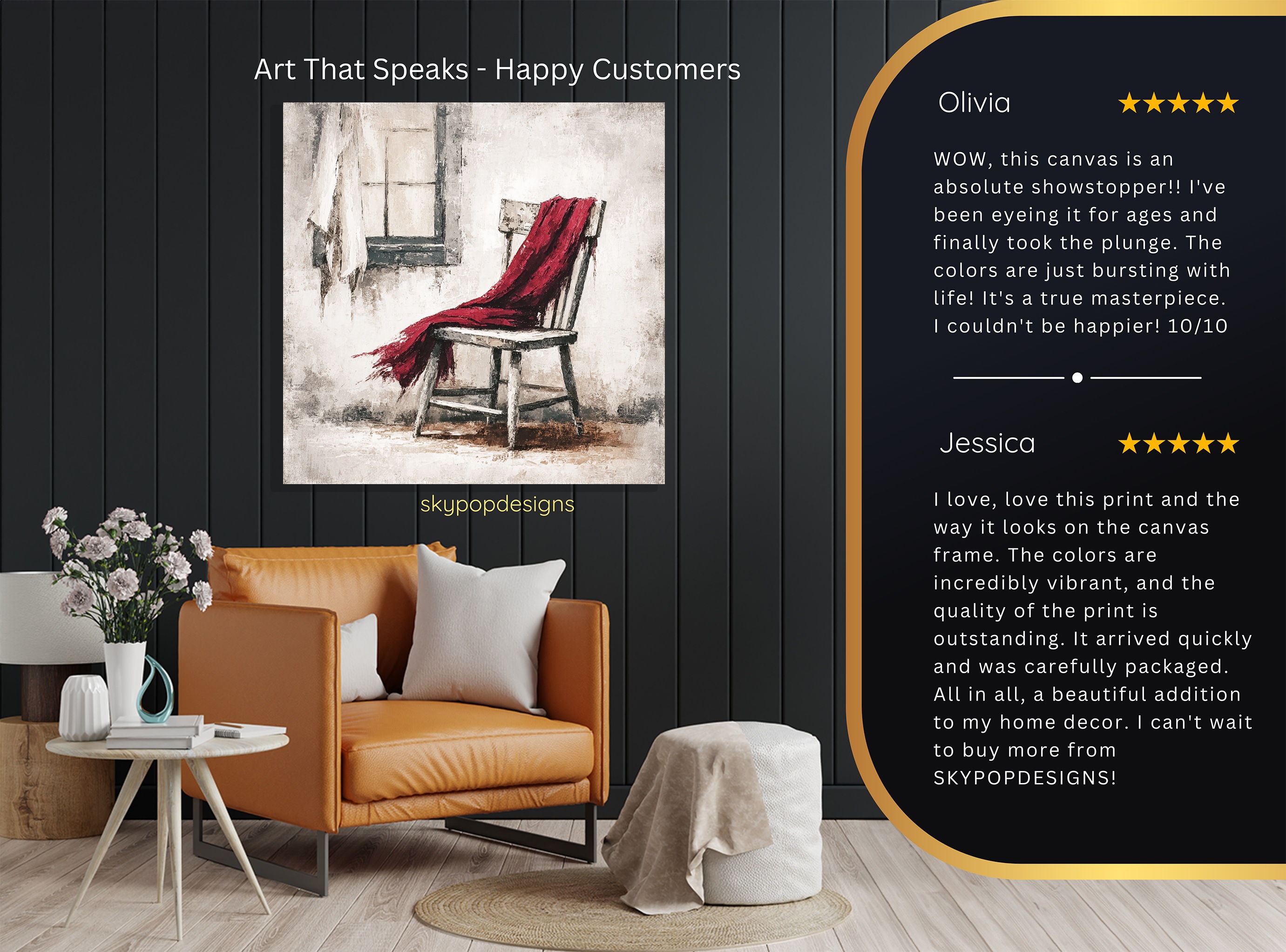8.jpg Red Scarf Chair Art