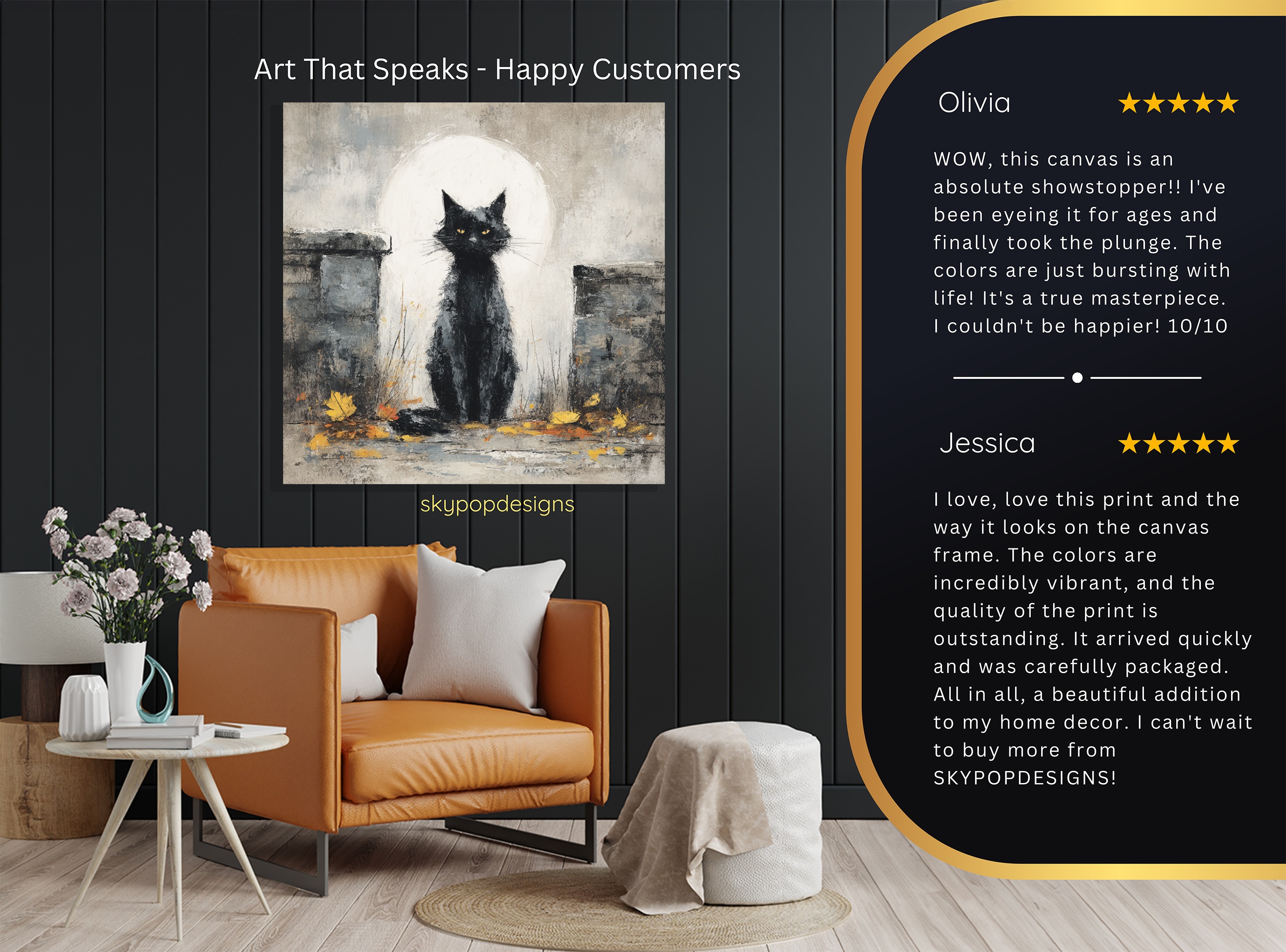8.jpg Black Cat Moon Art