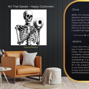 Skeleton Toilet Paper Art