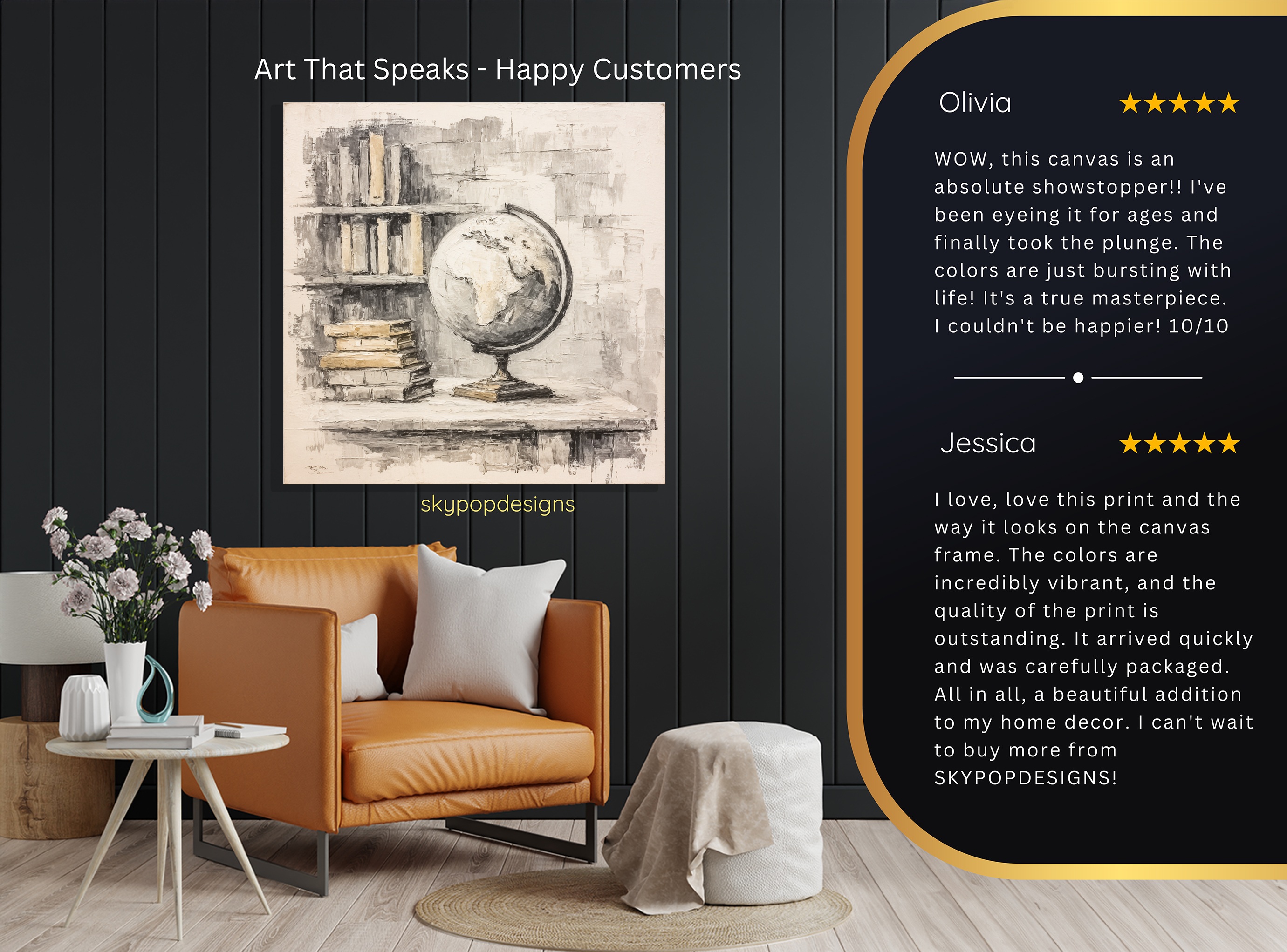 8.jpg Globe and Books Art