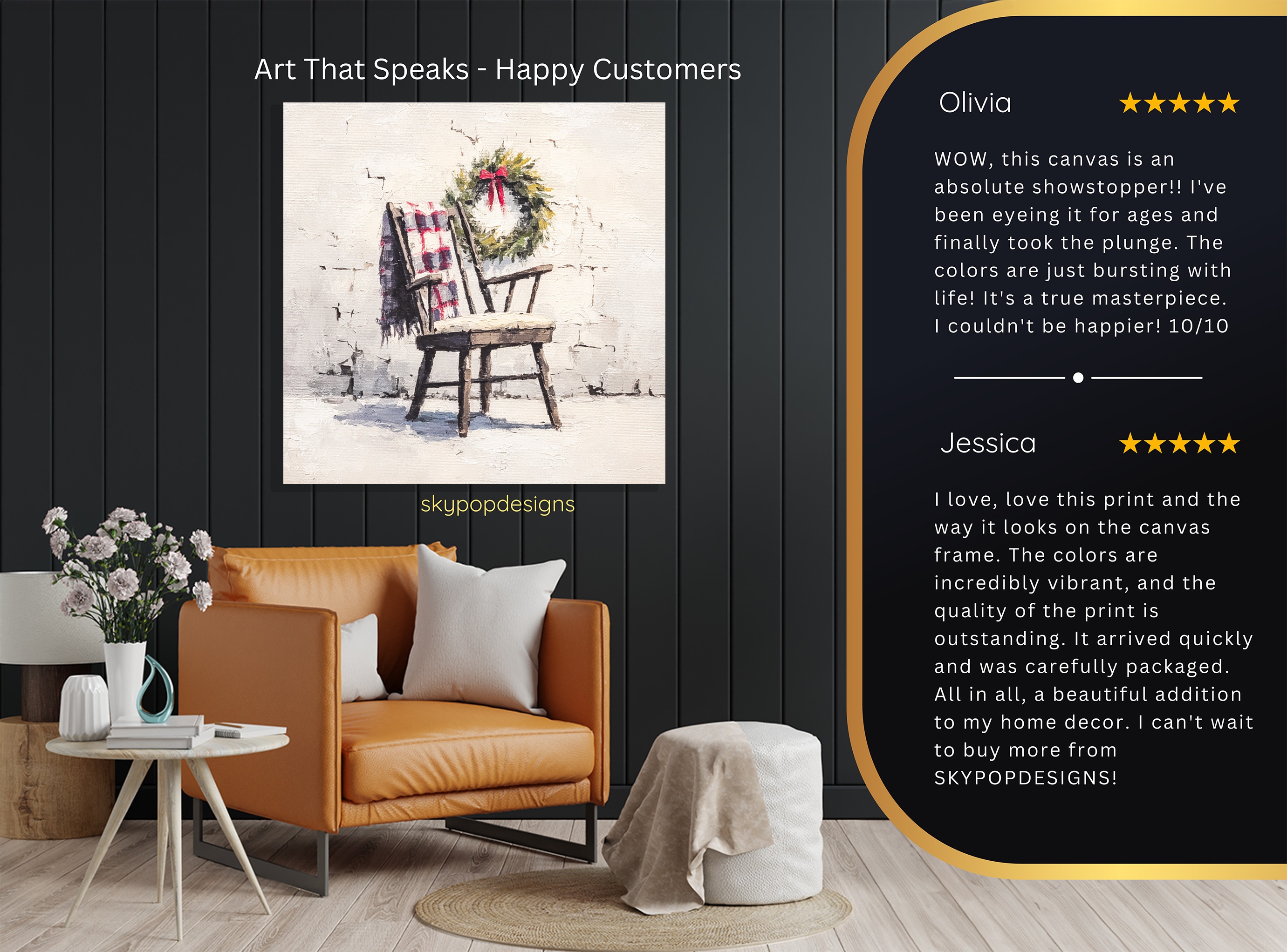 8.jpg Christmas Wreath Chair Art