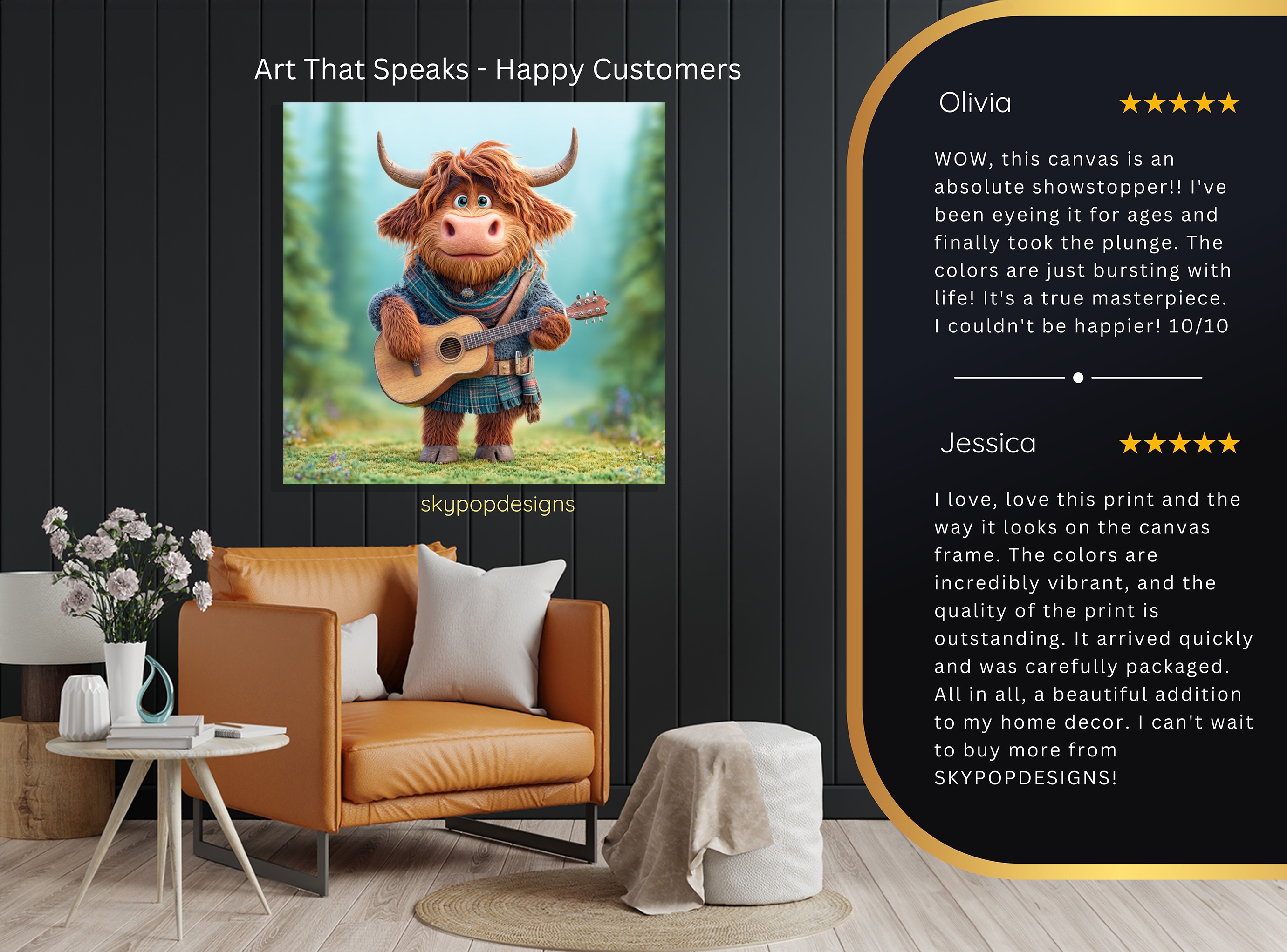 8.jpg Highland Cow Art