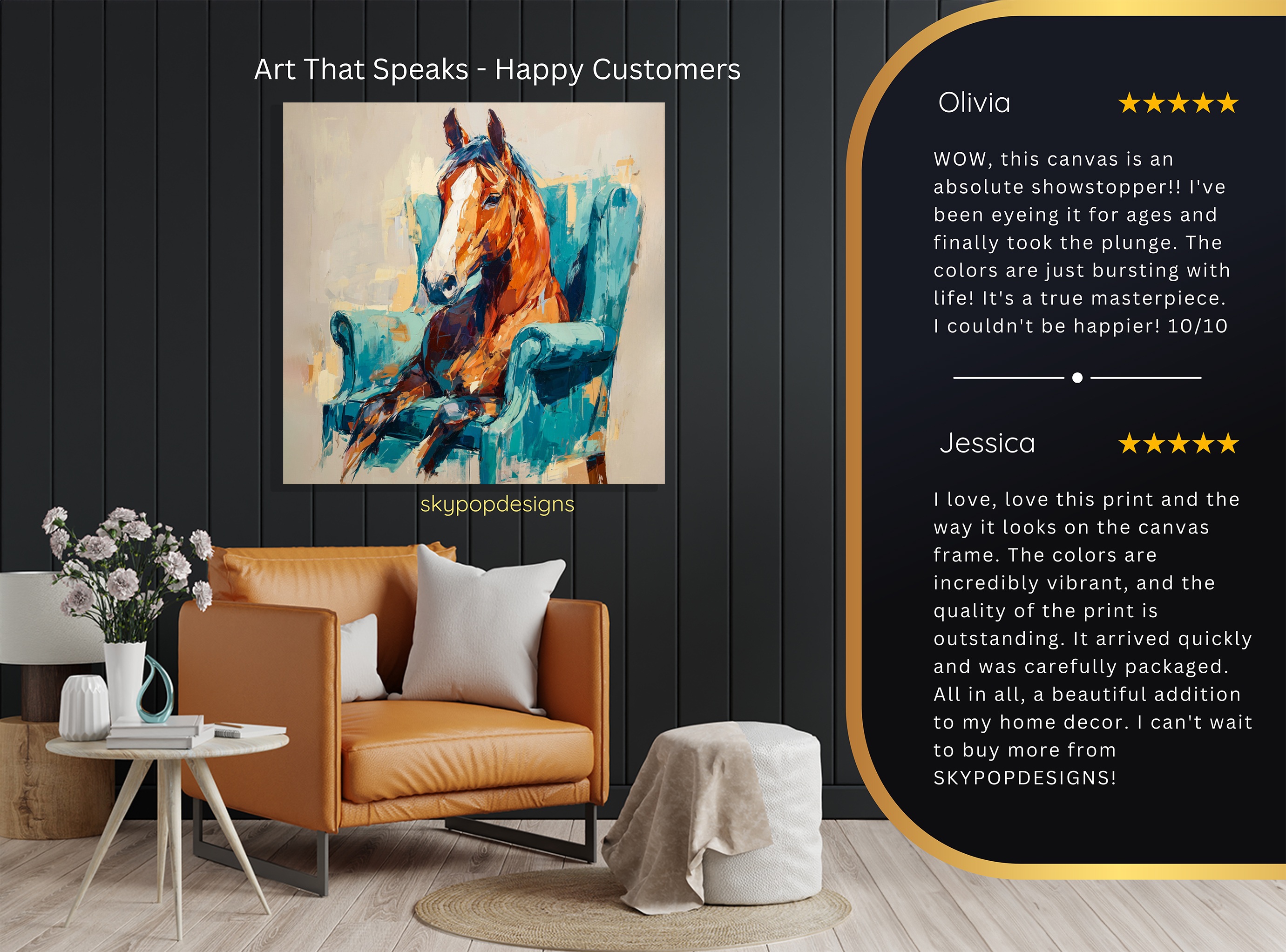 8.jpg Horse in Armchair Art