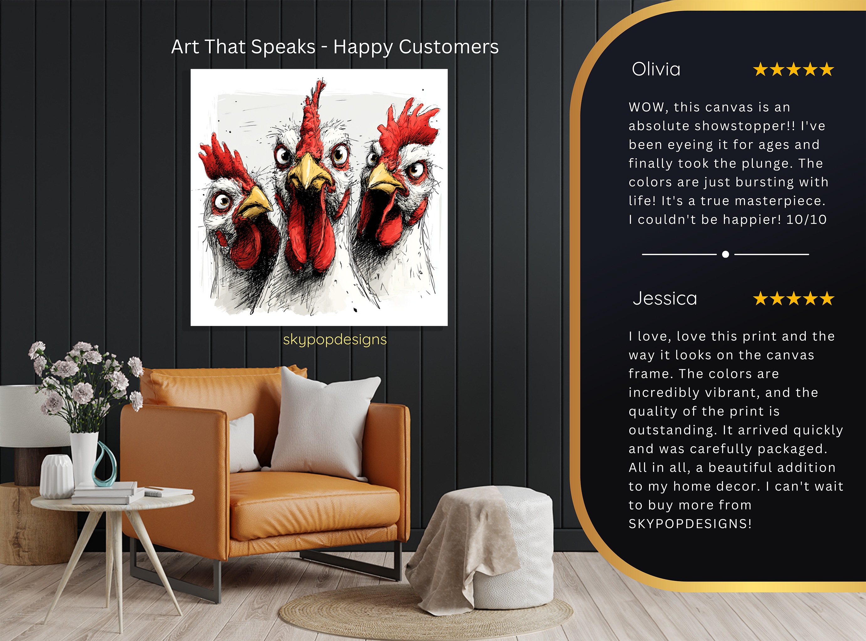 8.jpg Rooster Art
