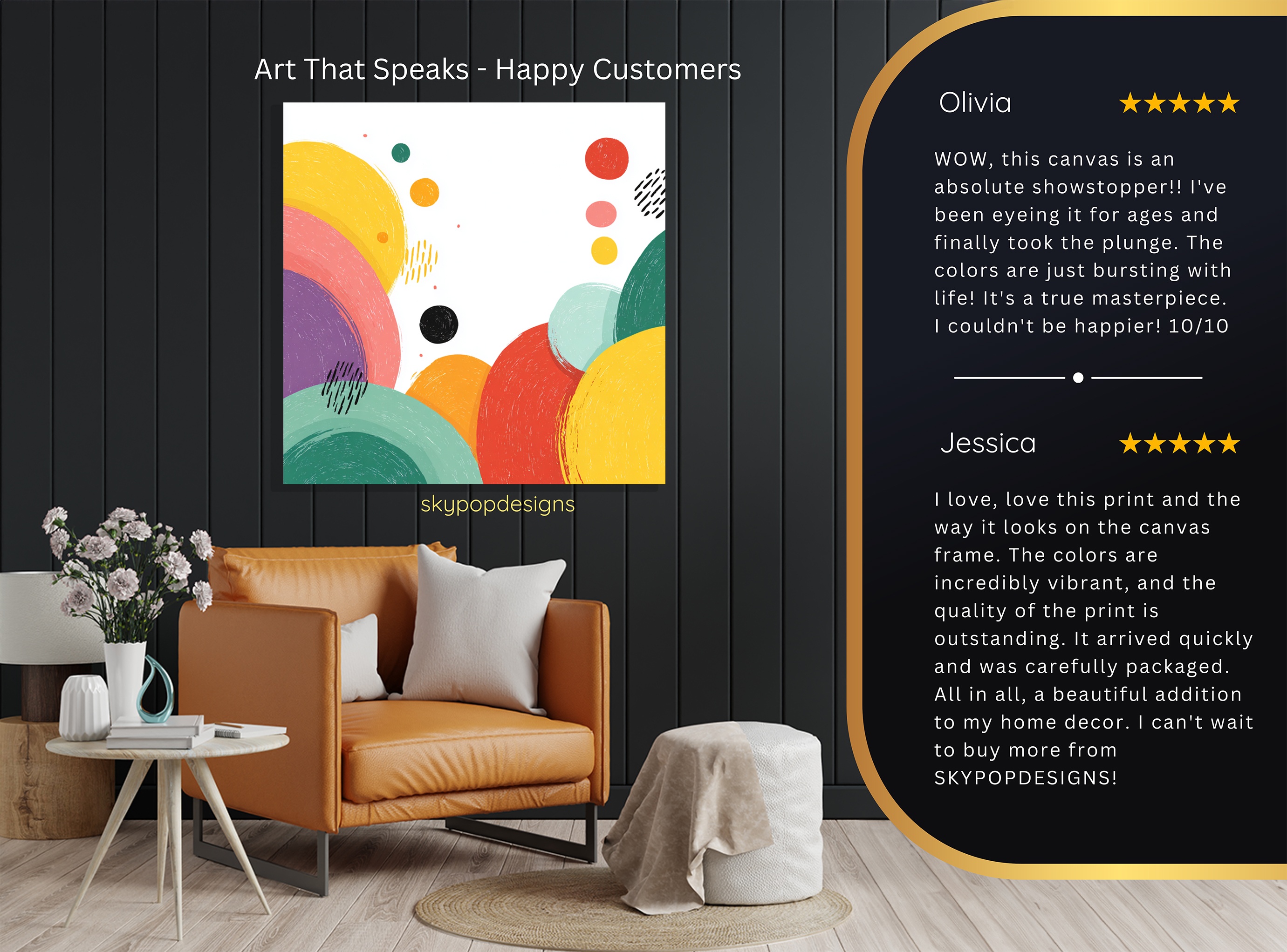8.jpg Colorful Circles Abstract Art