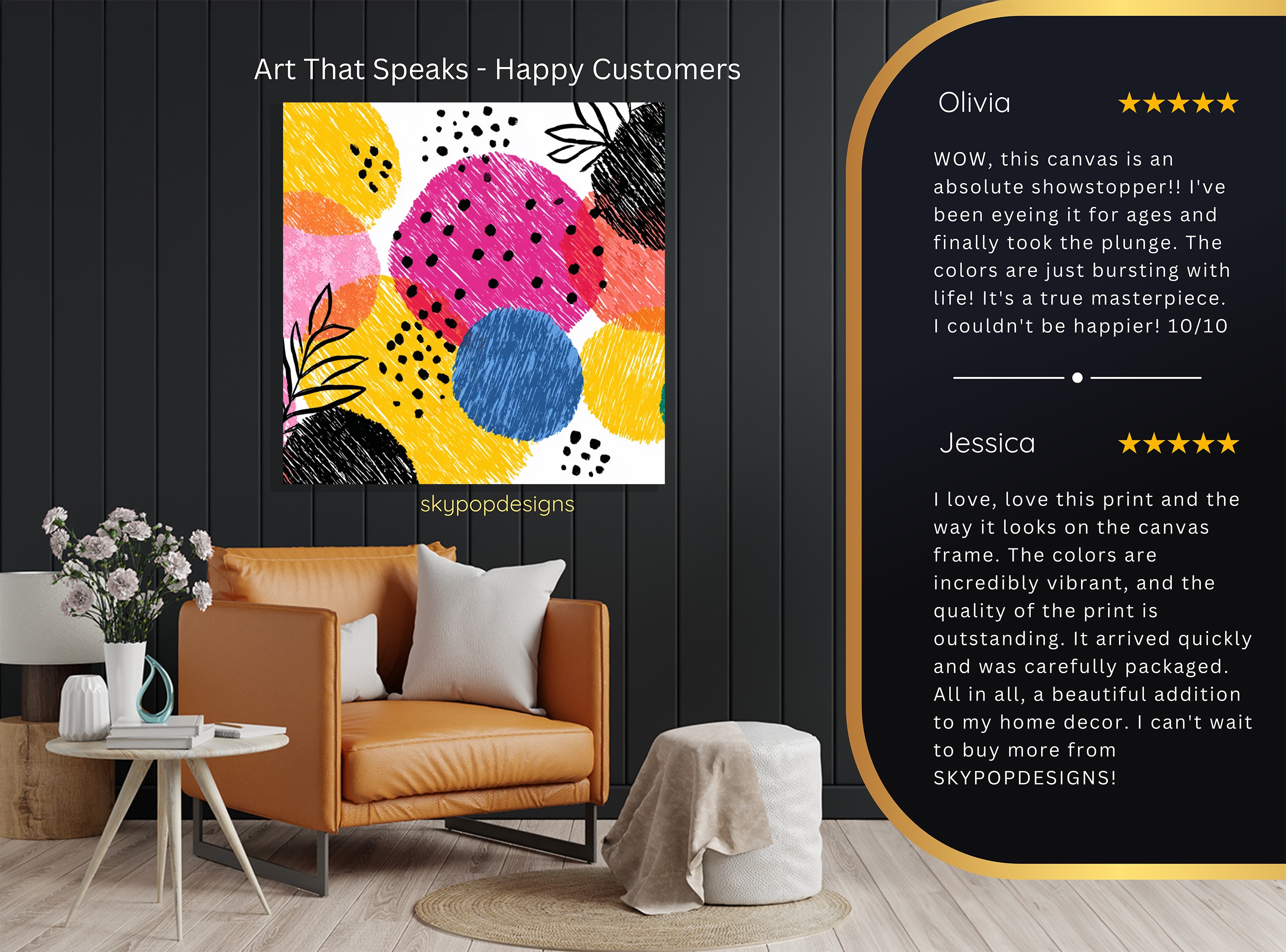 8.jpg Vibrant Circles Abstract Art