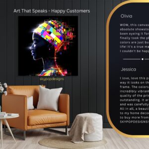African American Profile Art