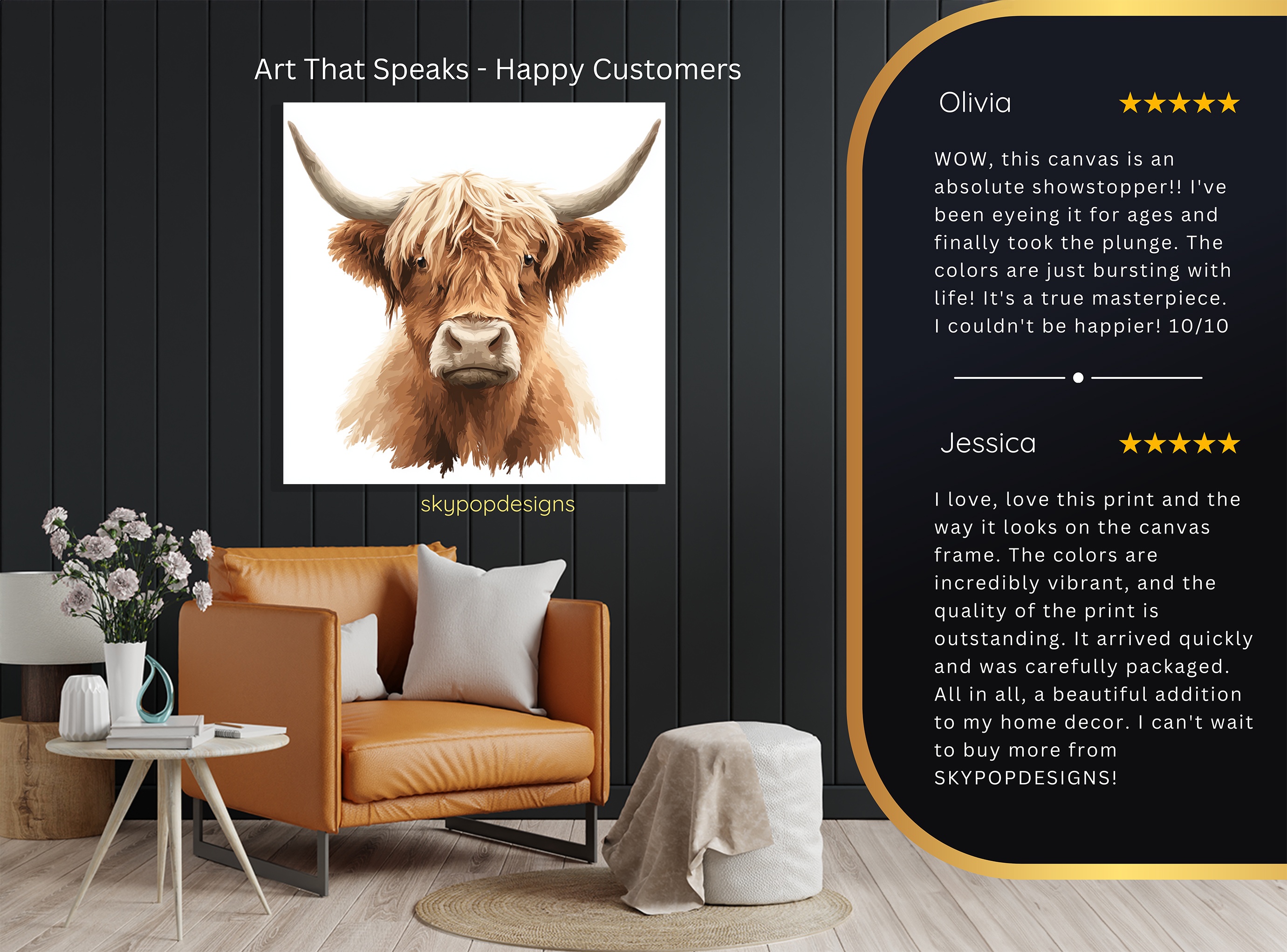 8.jpg Highland Cow Art