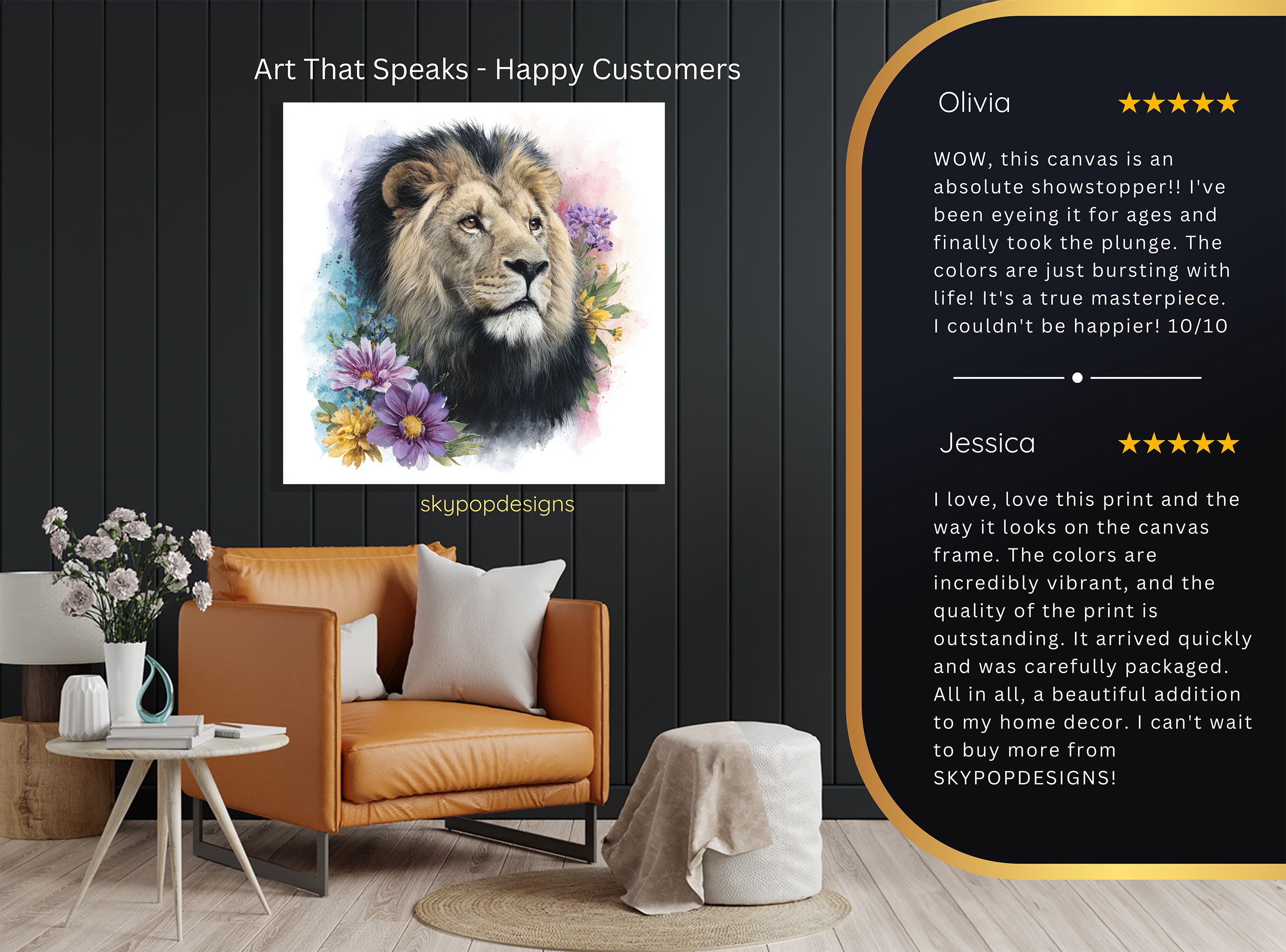 8.jpg Lion Flower Art