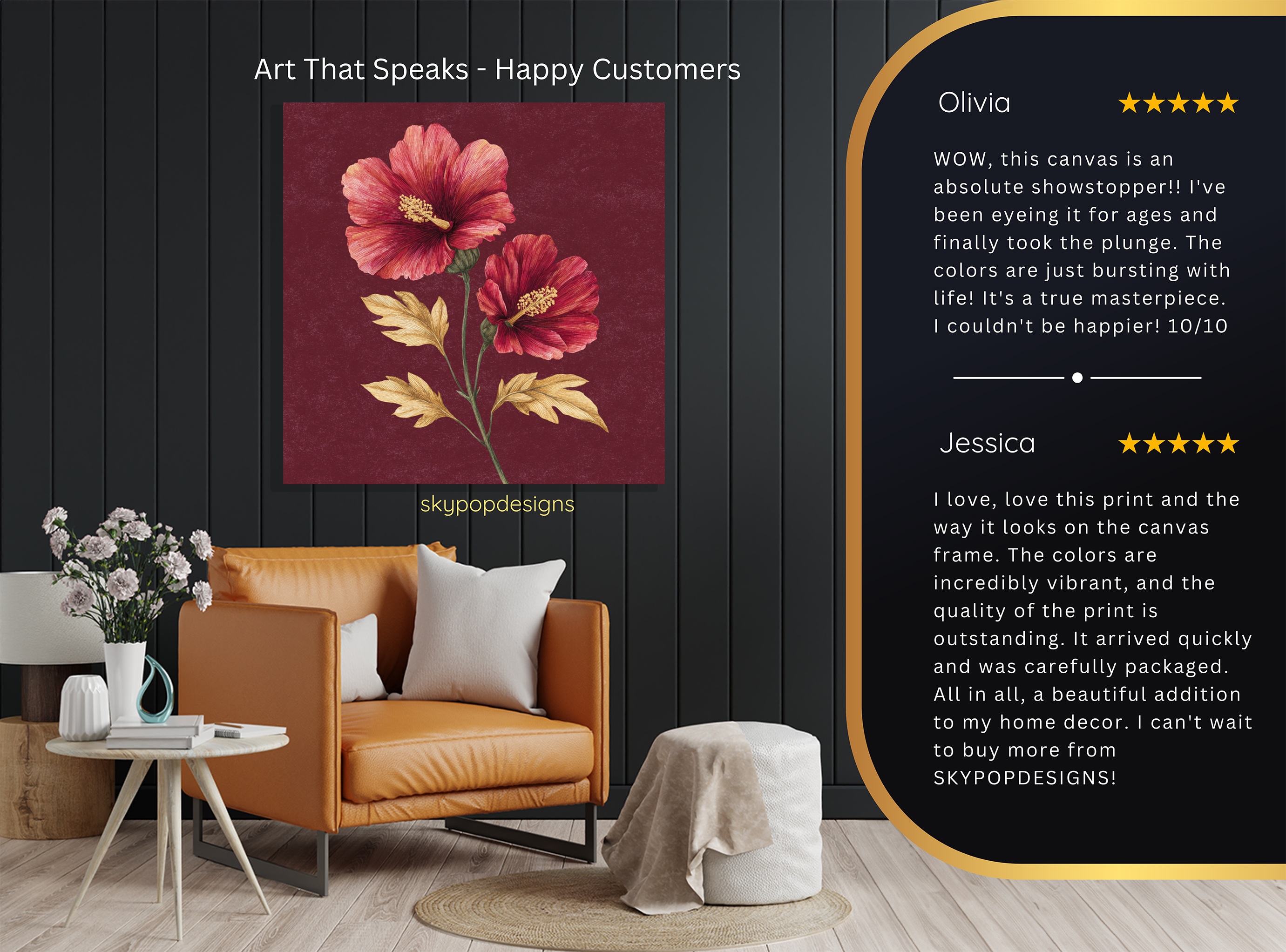 8.jpg Red Hibiscus Flower Art