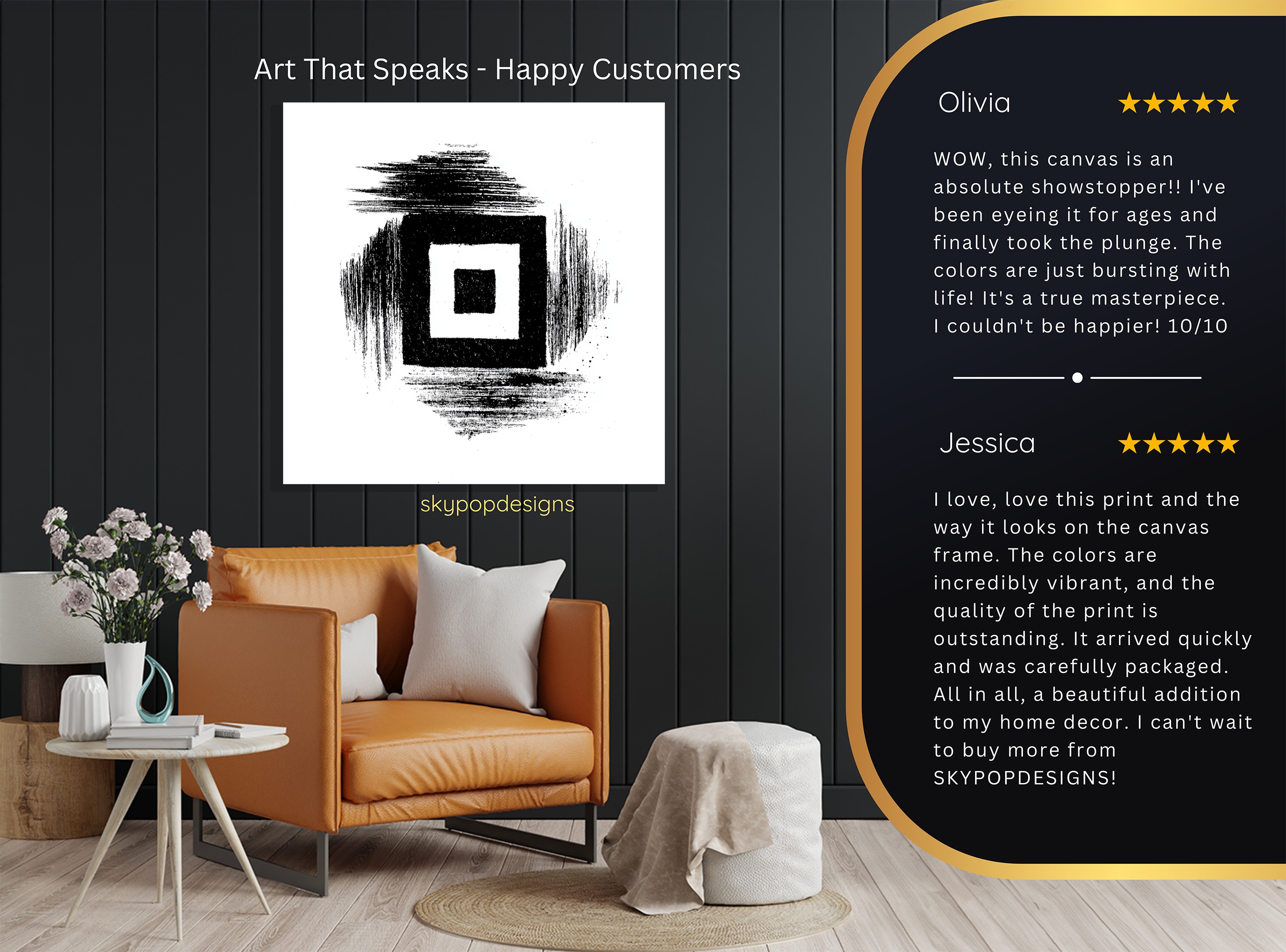 8.jpg Geometric Contrast Square Art