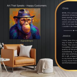 Chimpanzee Portrait Art