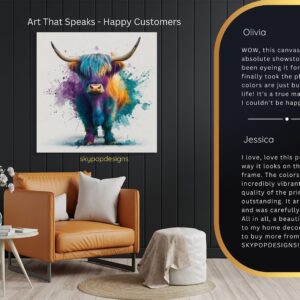 Highland Cow Art