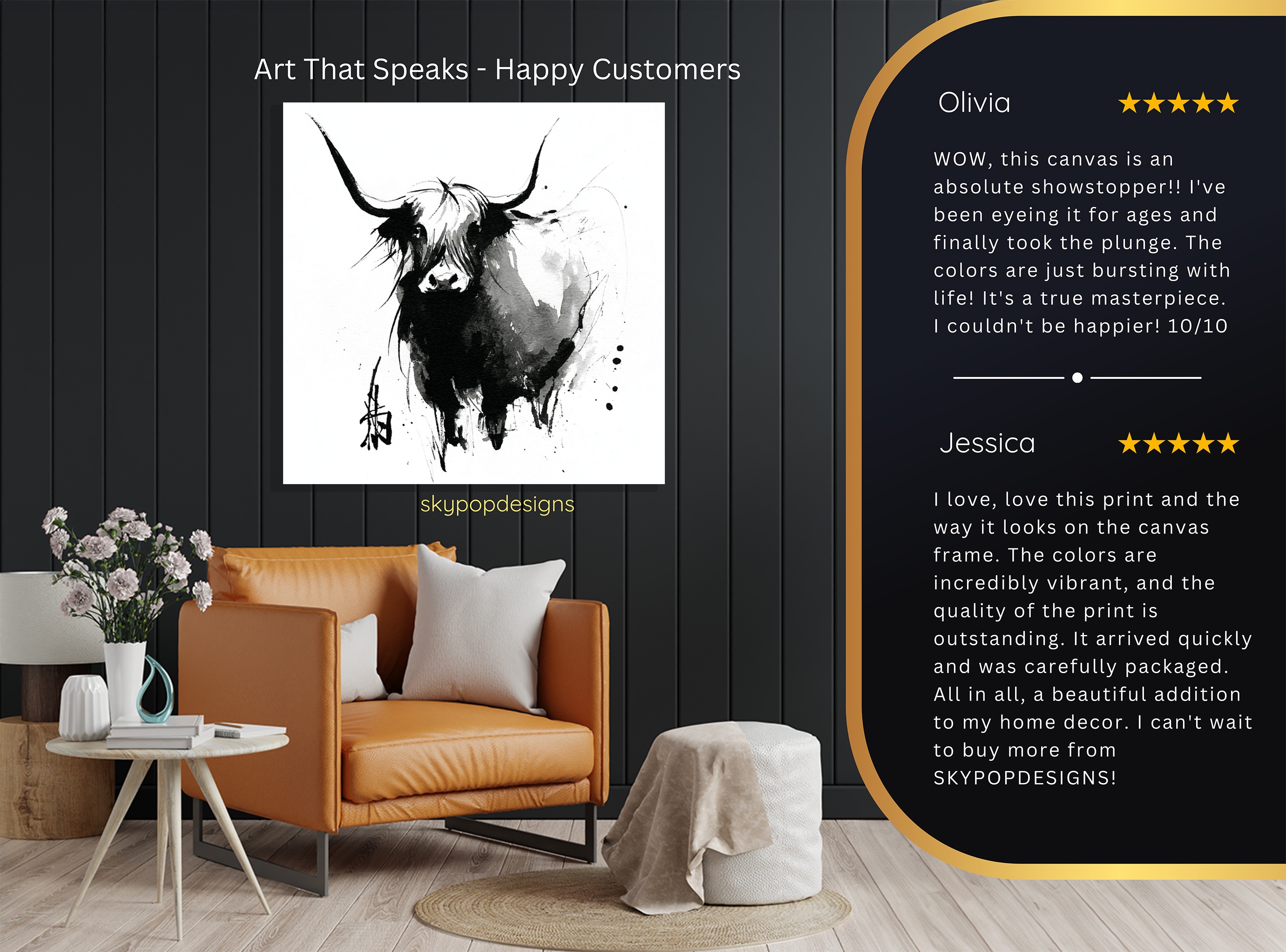 8.jpg Highland Cow Art