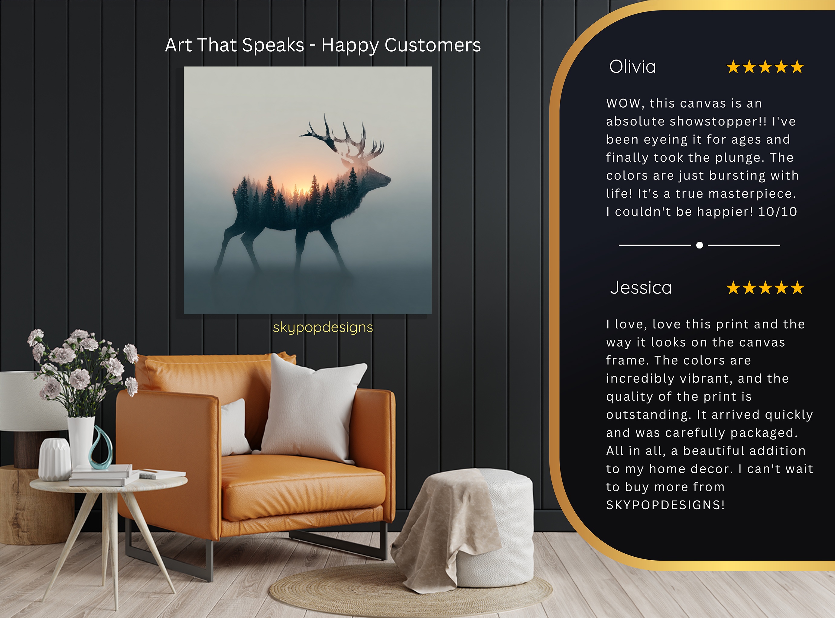 8.jpg Deer Silhouette Art