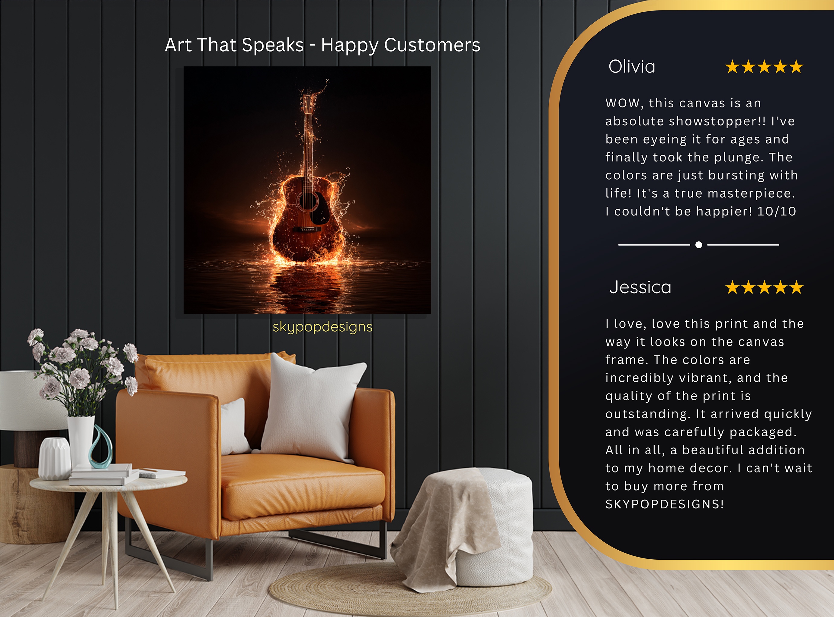 8.jpg Fiery Guitar Art