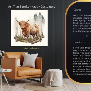 Highland Cow Art
