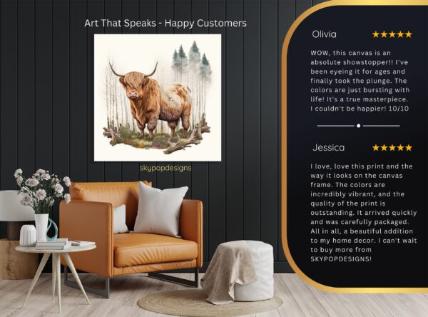 Highland Cow Art