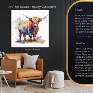Highland Cow Art