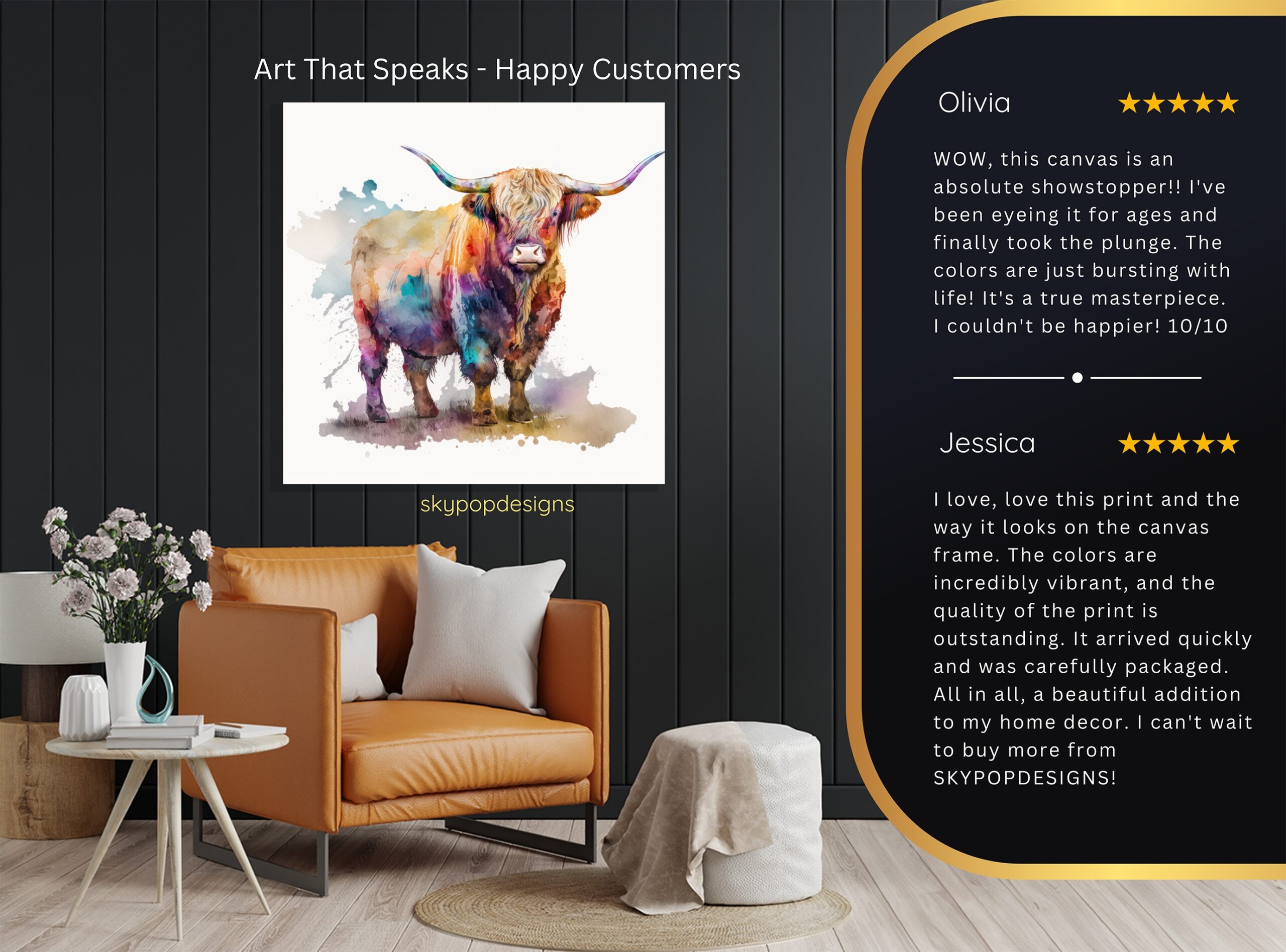 8.jpg Highland Cow Art
