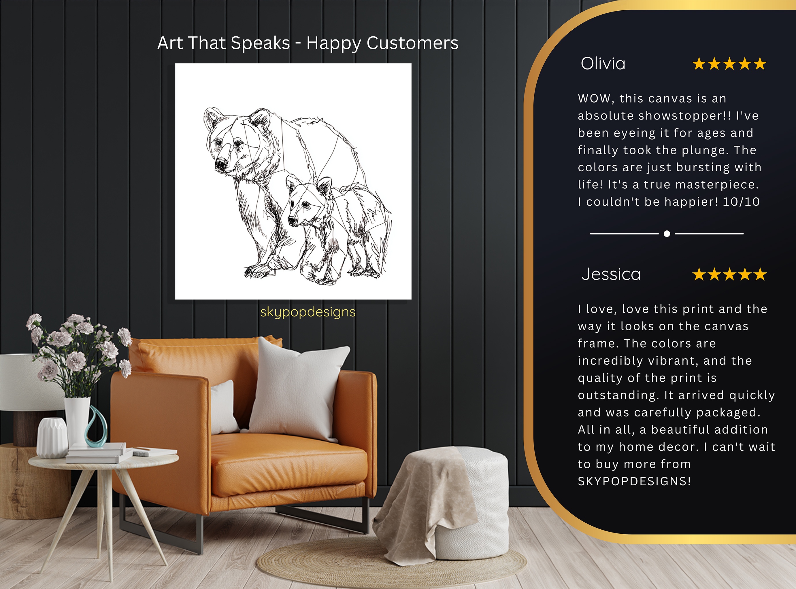 8.jpg Bear and Cub Sketch Art