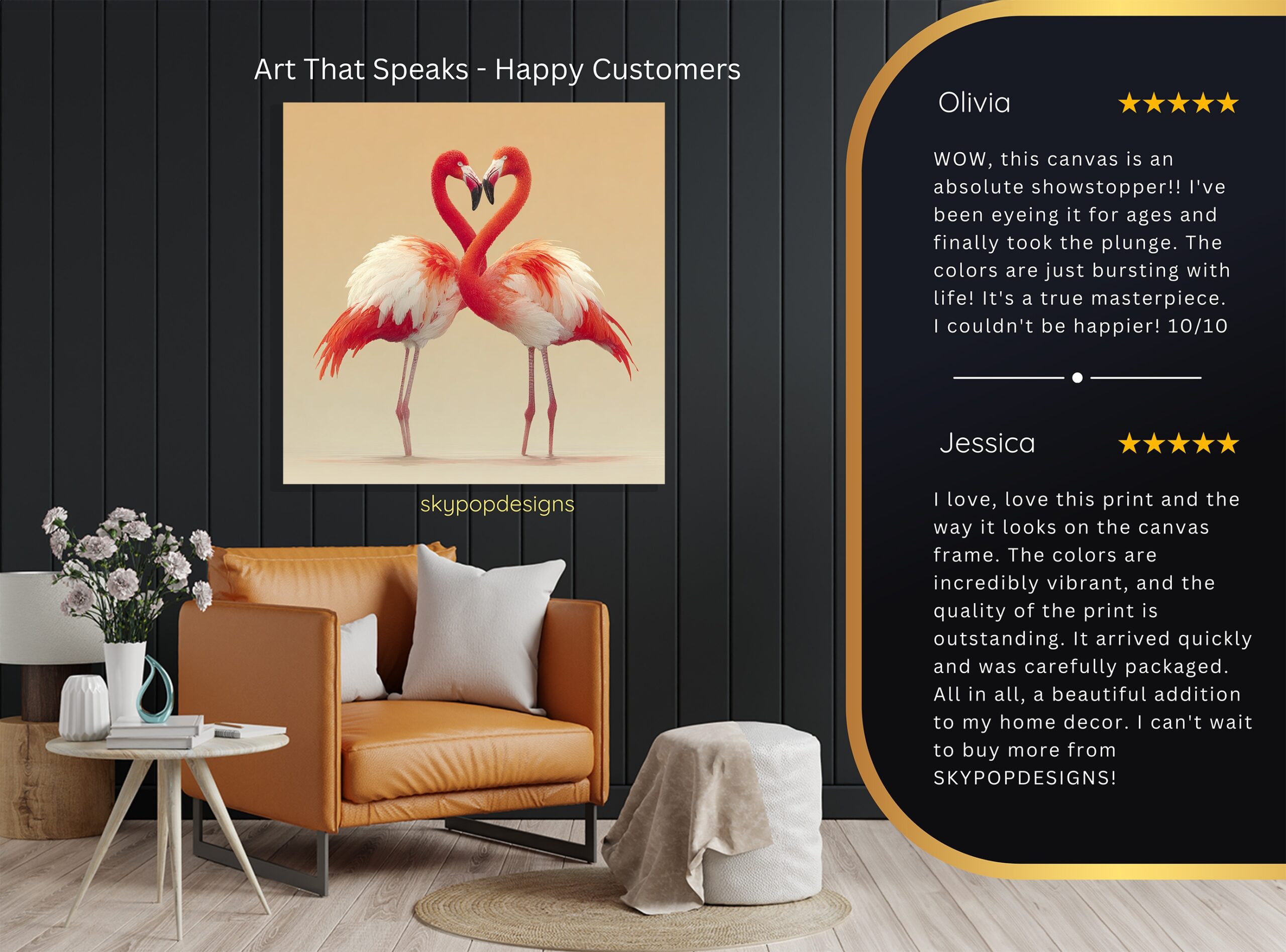 8.jpg Flamingo Love Heart Art