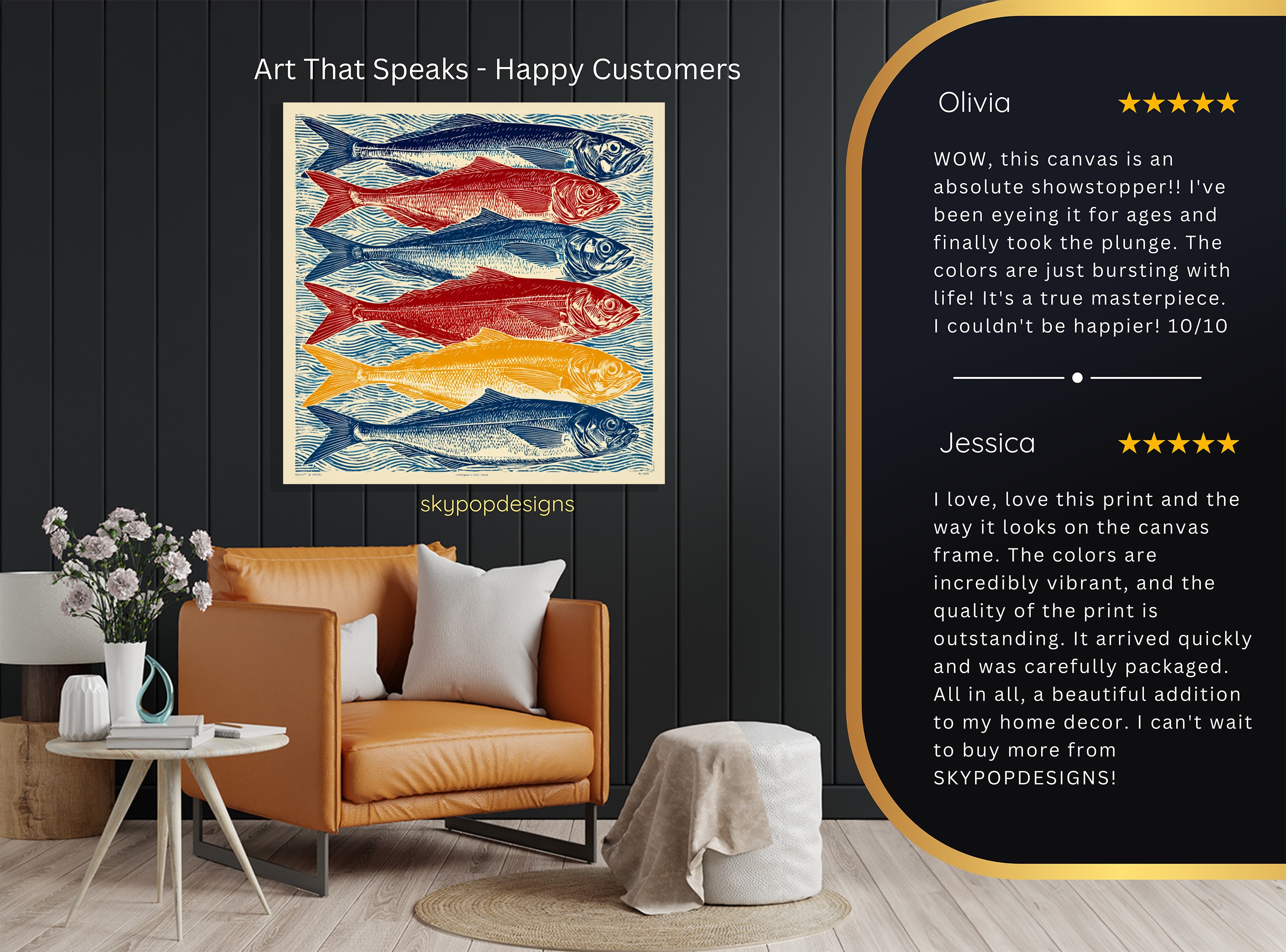 8.jpg Colorful Fish Art