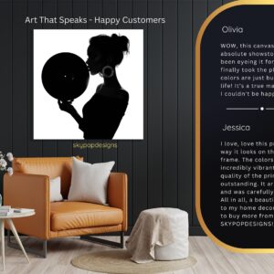 Vinyl Record Silhouette Art