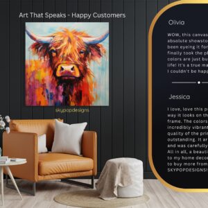 Highland Cow Art