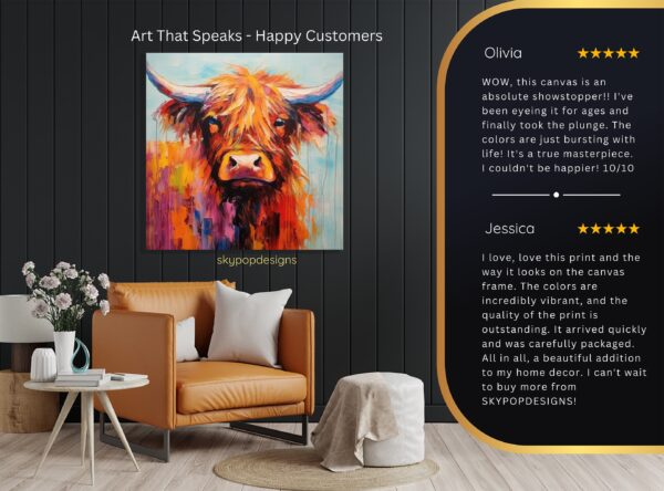 Highland Cow Art