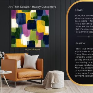 Colorful Geometric Blocks Art