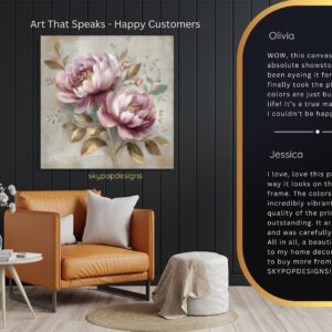 Pink Peony Bloom Art
