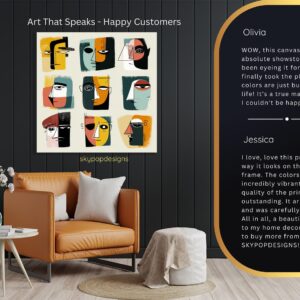 Geometric Faces Art