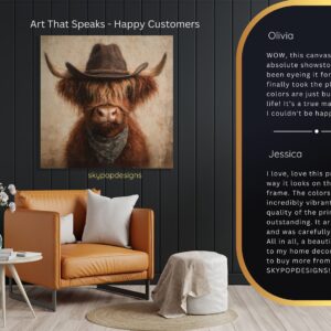 Highland Cow Art