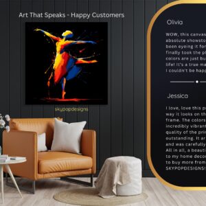 Vibrant Dancer Art