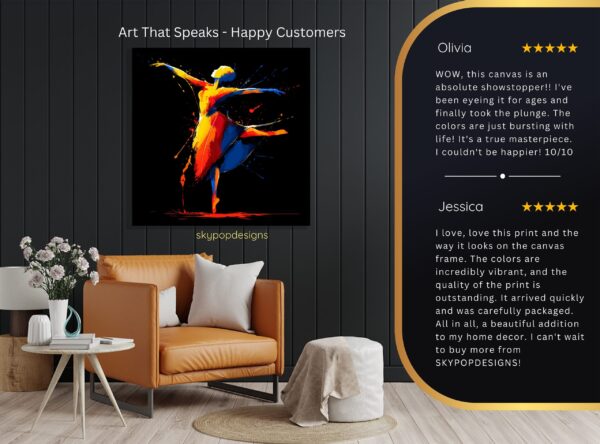 Vibrant Dancer Art