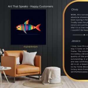Rainbow Fish Art