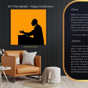 Silhouette Orator Art