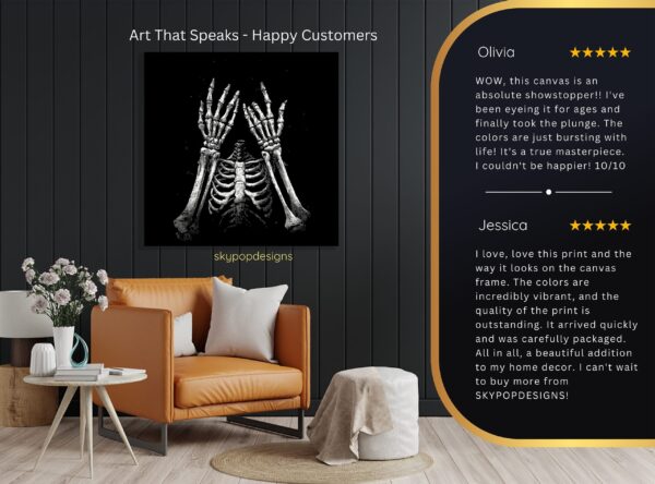 Skeletal Embrace Art