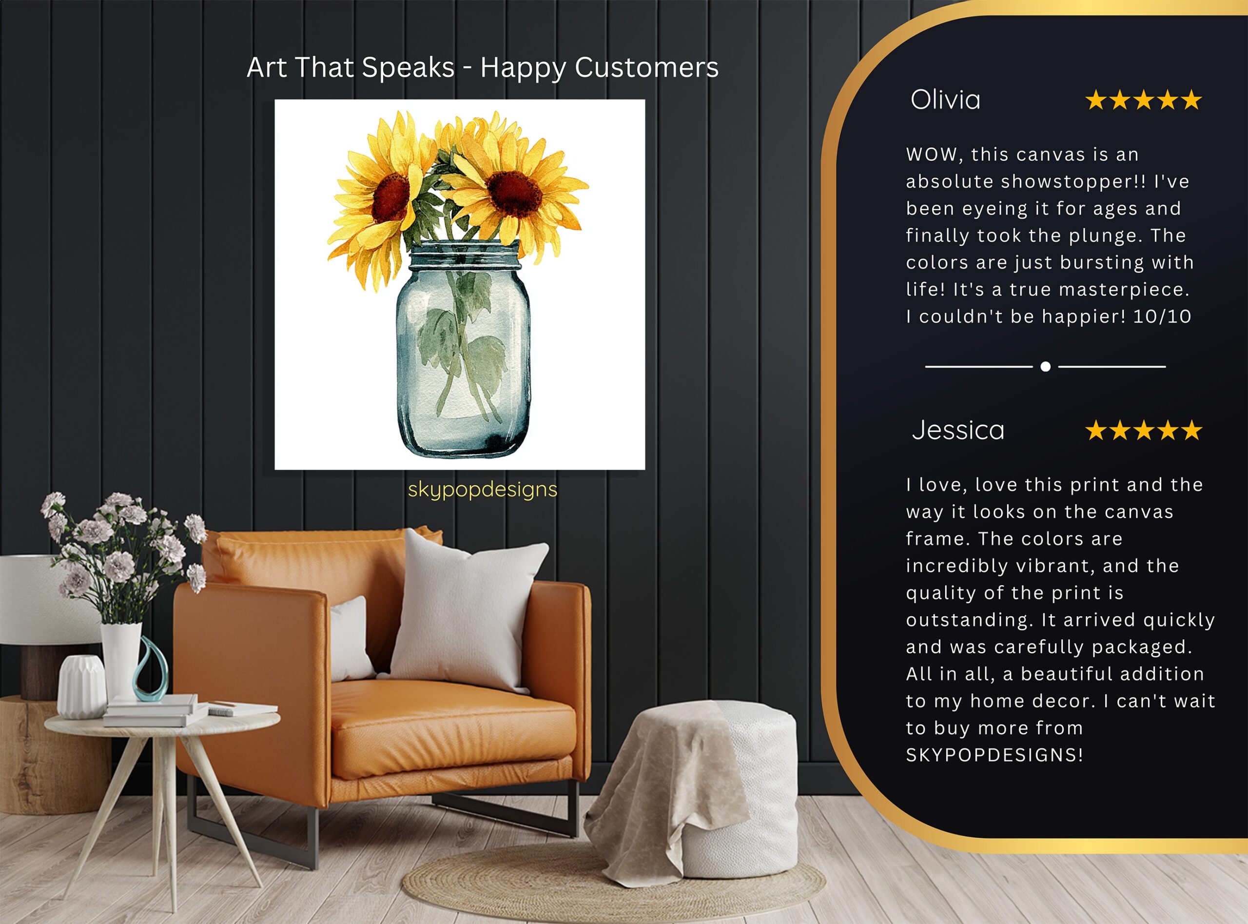 8.jpg Sunflower Mason Jar Art
