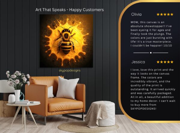 Bee Honeycomb Art