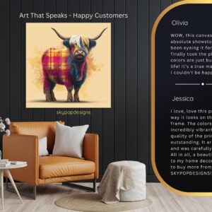 Highland Cow Art