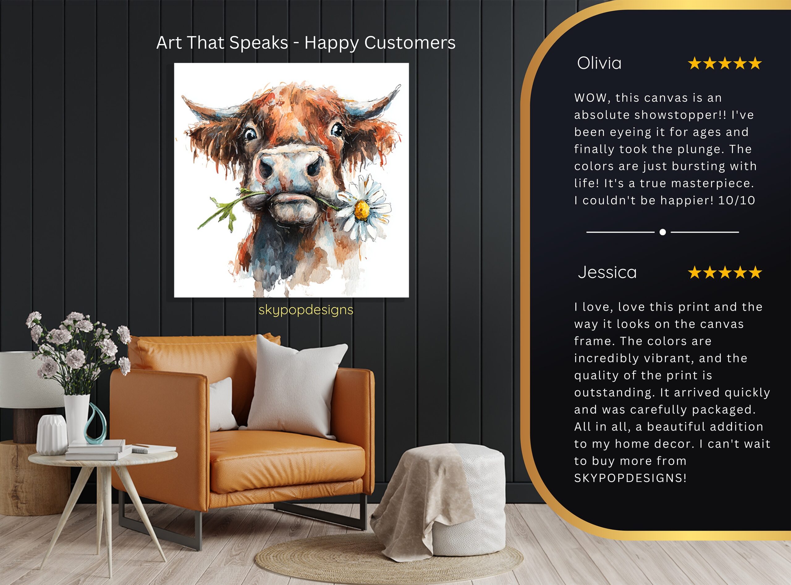 8.jpg Highland Cow Art