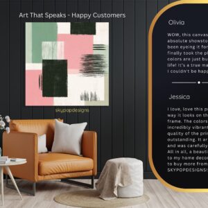 Geometric Pastel Abstract Art