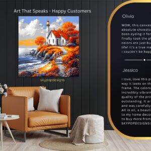 Autumn Lighthouse Art