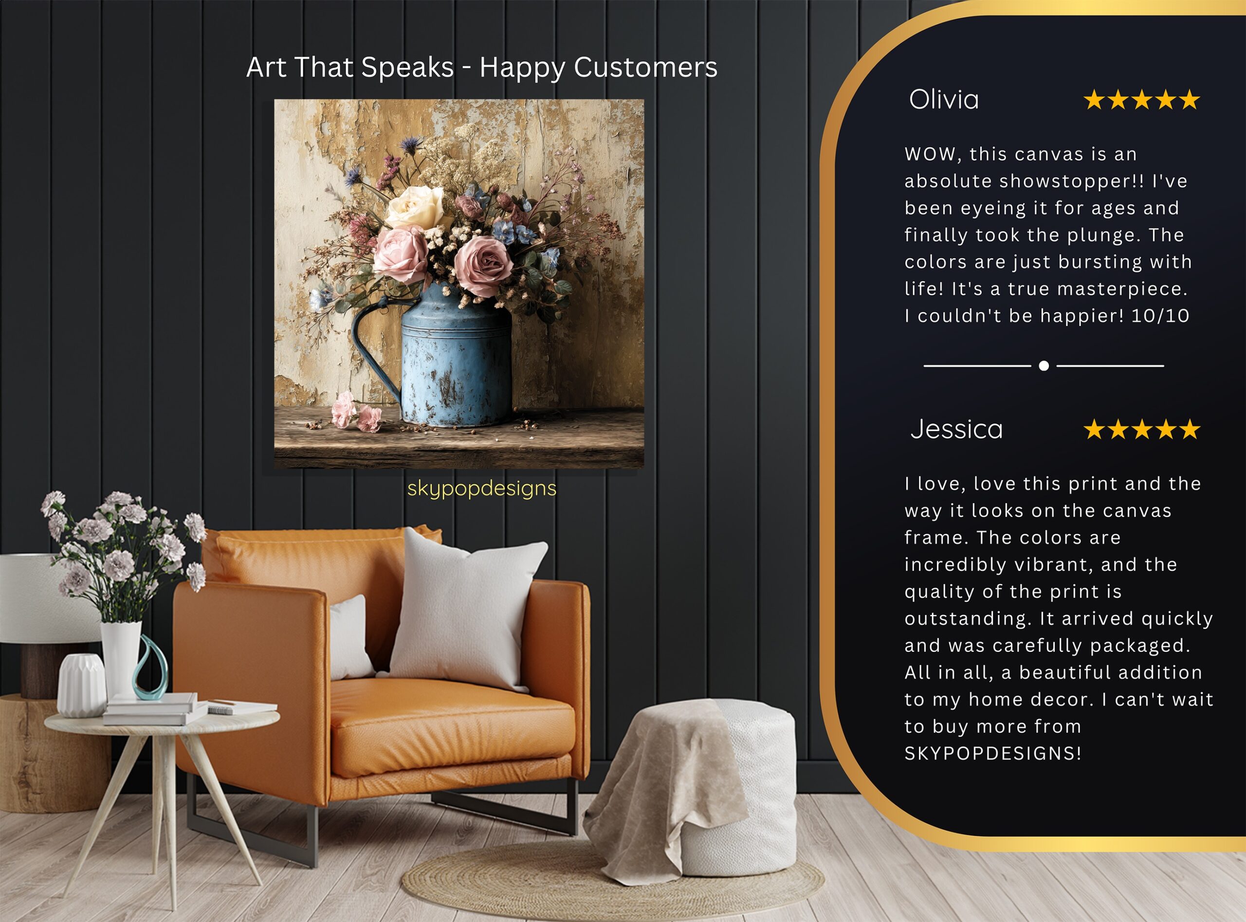 8.jpg Rustic Floral Arrangement Art