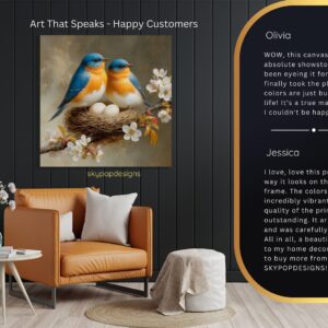 Bluebird Nest Art
