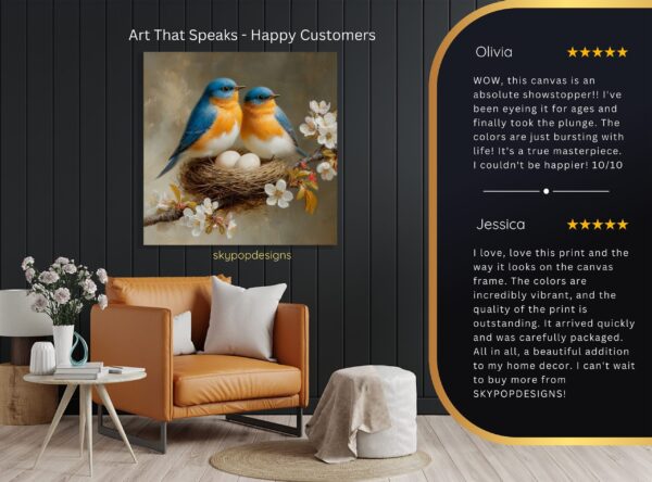 Bluebird Nest Art