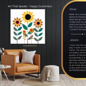 Cheerful Sunflower Garden Art